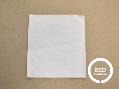 Papierové servítky prírodné 2-vrstvové bielé 33 cm
